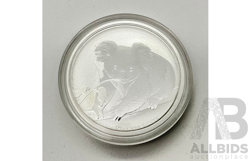 Australian Perth Mint 2010 Silver Fifty Cent Coin, the Australian Koala .999