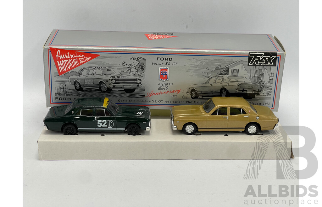 Trax 1967 Ford Falcon XR GT 25th Anniversary Twin Set - 1/43 Scale