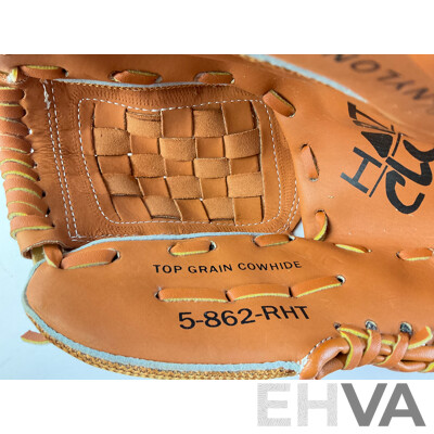 Ten Hart Sport Top Grain Cowhide Baseball Mitts, Sizes 5-862-RHT 5-861-RHT 5-860-RHT