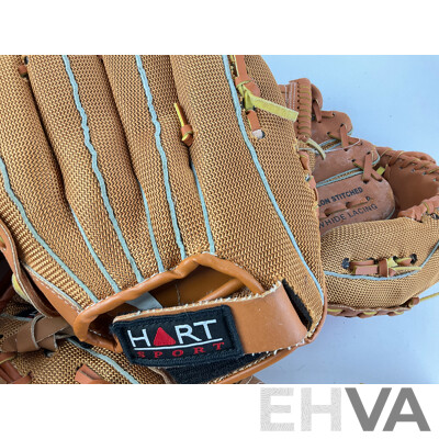 Ten Hart Sport Top Grain Cowhide Baseball Mitts, Sizes 5-862-RHT 5-861-RHT 5-860-RHT