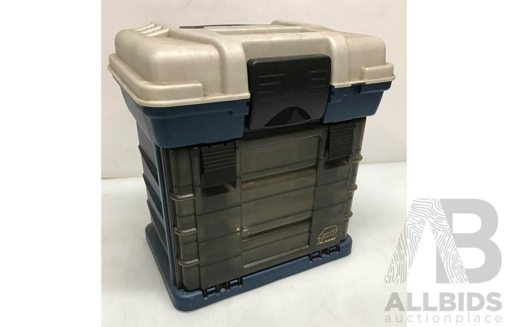 Plano 4 Rack System Container with Assorted Fishing Lures