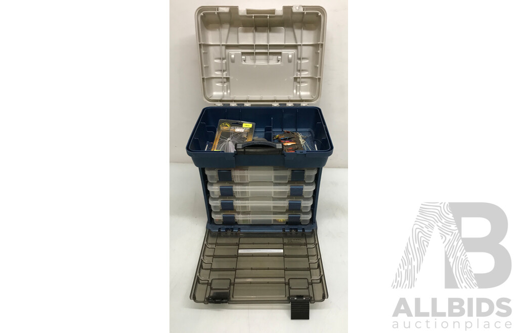 Plano 4 Rack System Container with Assorted Fishing Lures