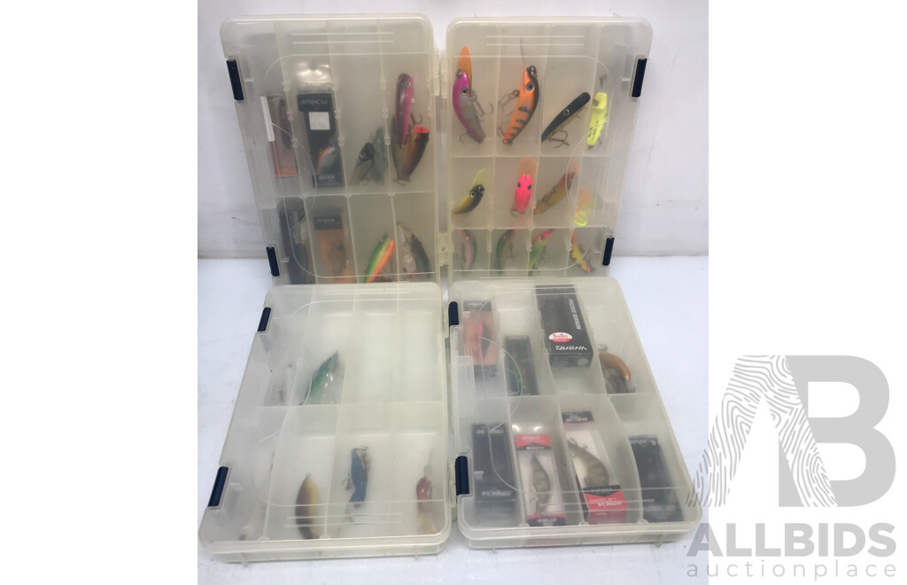 Plano 4 Rack System Container with Assorted Fishing Lures