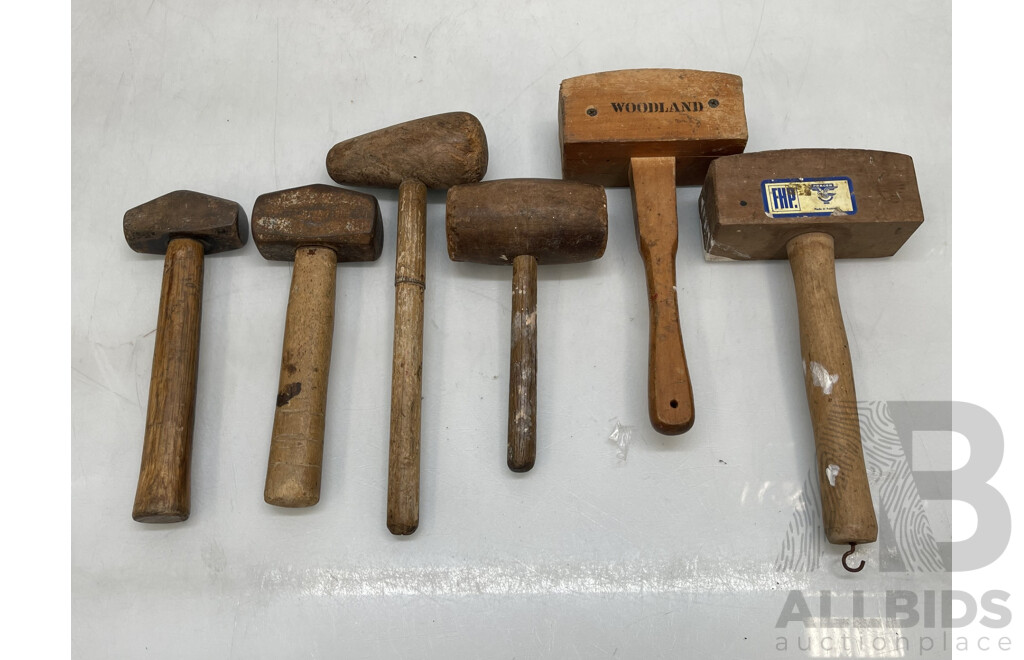 Timber Vintage Mallets  - Lot of 6