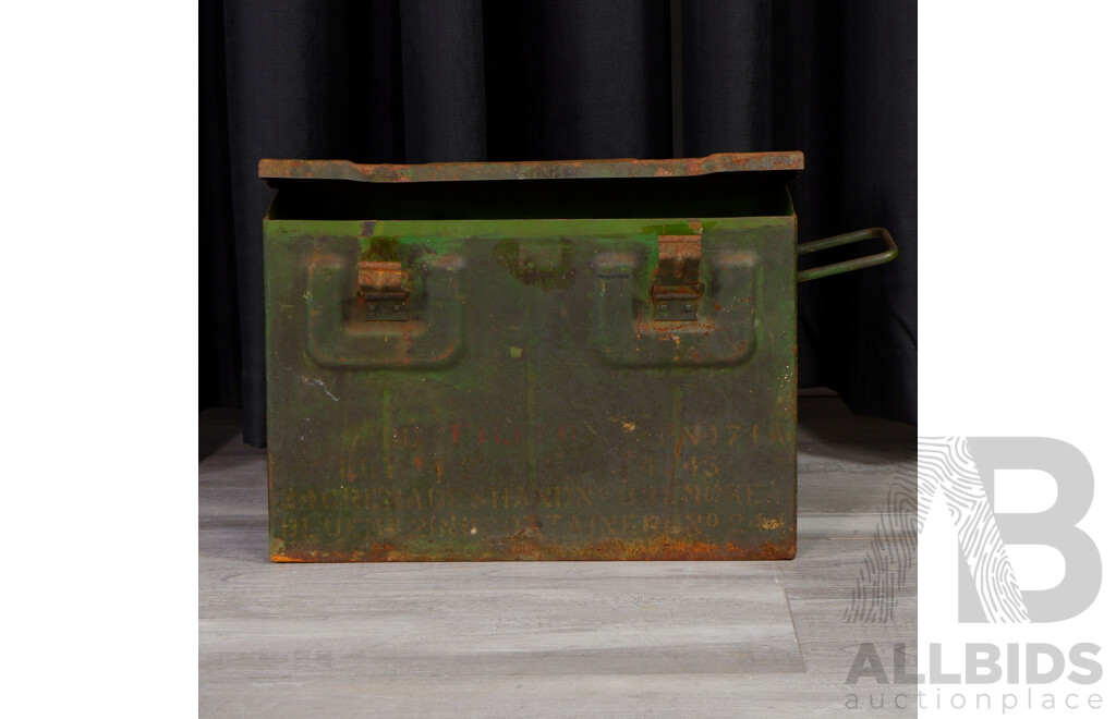 Rustic Metal Ammunition Box