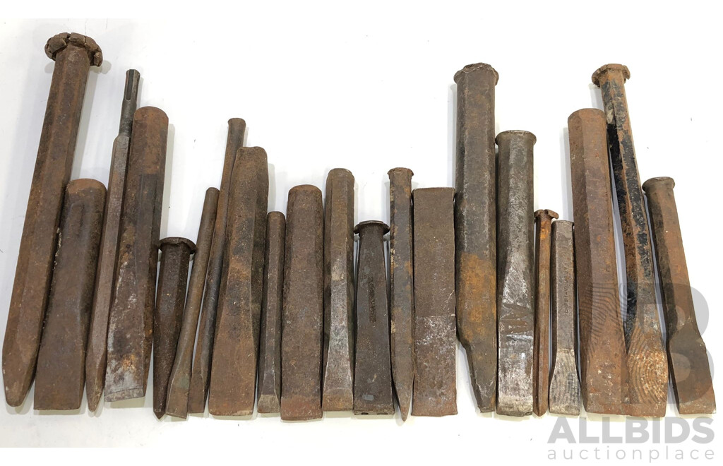 Vintage Chisels and Punches - Lot of 21