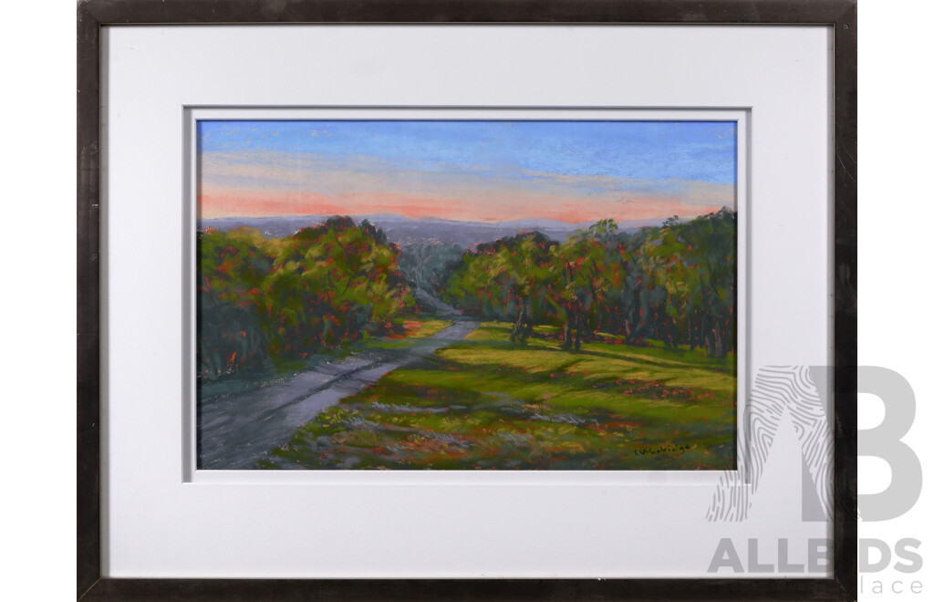 Lyn Woolridge, (Contemporary, Australian), Afternoon Shadows, Pastel on Board, 48 x 63 cm (frame)