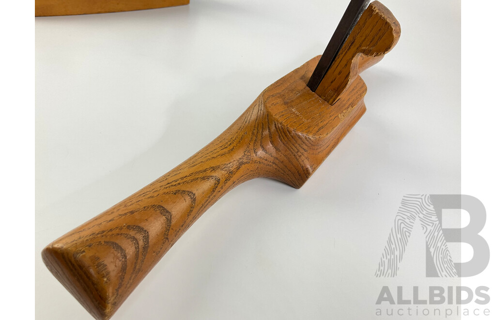 Antique Wood Working Tools Including Oak Granny's Tooth Router with E.C.E and Sargent VBM 3412 Smoothing Planes