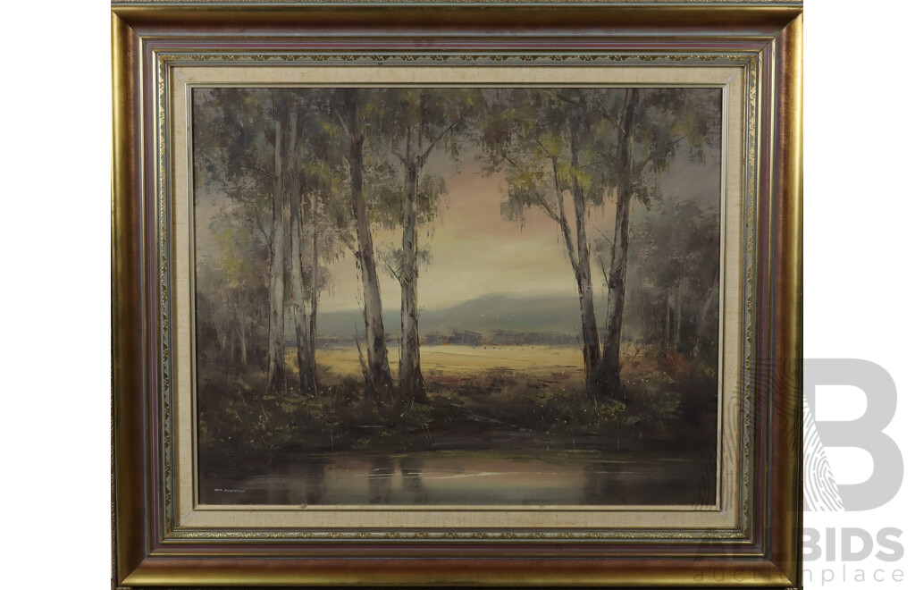 Wim Kortland, (20th Century, Dutch-Australian, 1923-?), Yarra Valley, Oil on Canvas, 84 x 99 cm (frame)