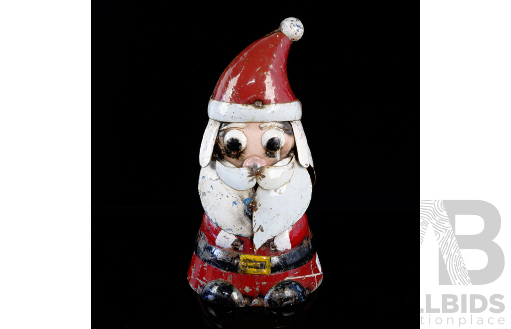 Cool Hand Made Tin Santa Decoration by EEI EEI O Created by Aaron Jackson