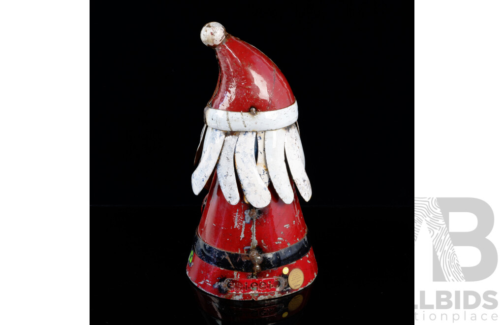 Cool Hand Made Tin Santa Decoration by EEI EEI O Created by Aaron Jackson