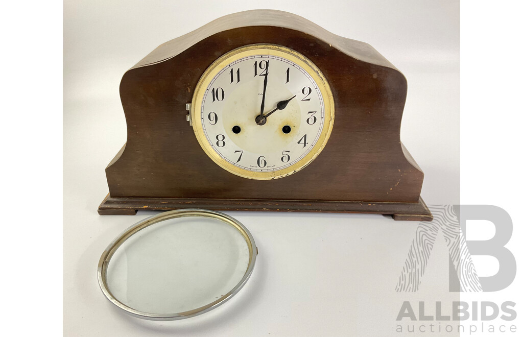 Vintage Enfield Fourteen Day Striking Clock with Original Tag and Instructions, Made in England