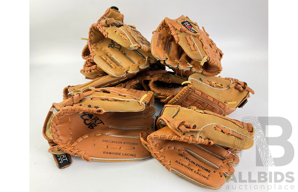 Ten Hart Sport Top Grain Cowhide Baseball Mitts, Sizes 5-862-RHT 5-861-RHT 5-860-RHT