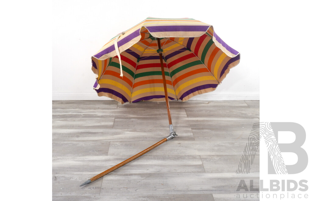 Vintage Fabric Beach Umbrella