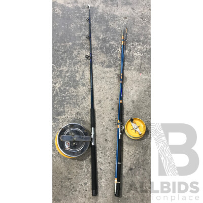 Fishing Rods with Reels - Lot of 2