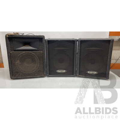 Kustom Speakers, Large Speaker and Cables