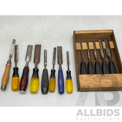 Assorted Chisels - Lot of 13