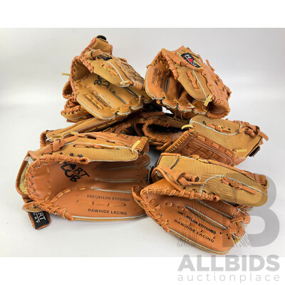 Ten Hart Sport Top Grain Cowhide Baseball Mitts, Sizes 5-862-RHT 5-861-RHT 5-860-RHT