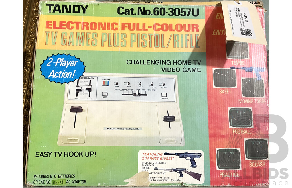 Vintage Tandy Electronic Full-Colour Tv Games in Original Box