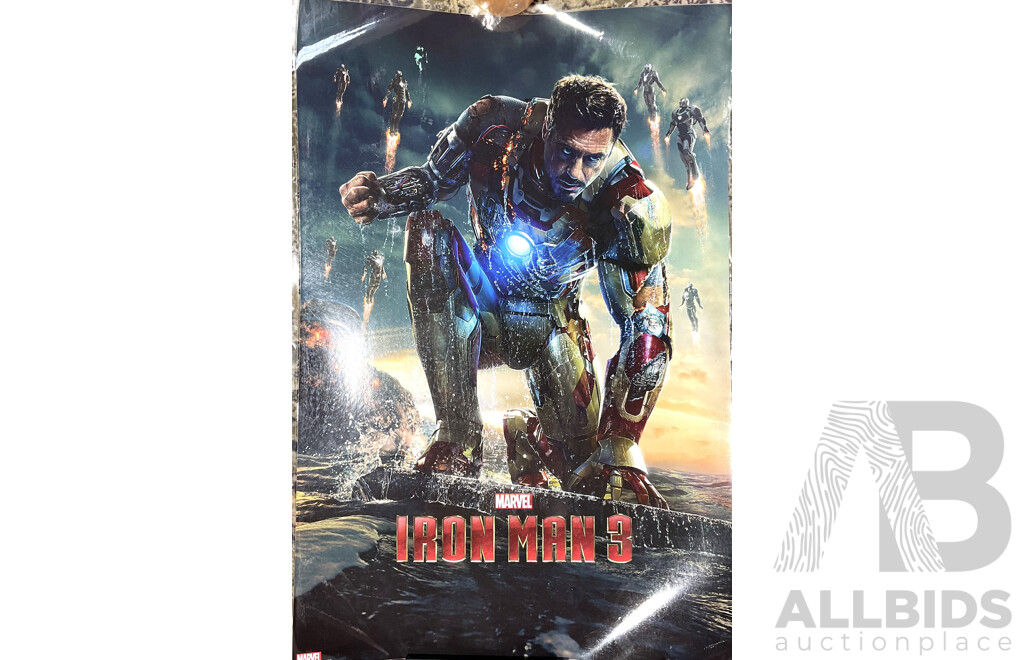 Laminated Iron Man 3 Movie Poster