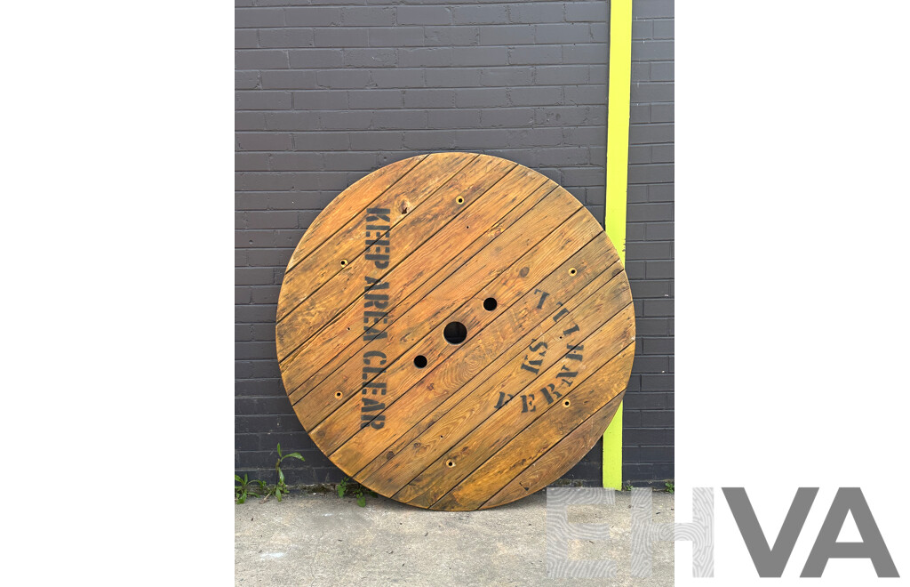 Large Timber Cable Reel End