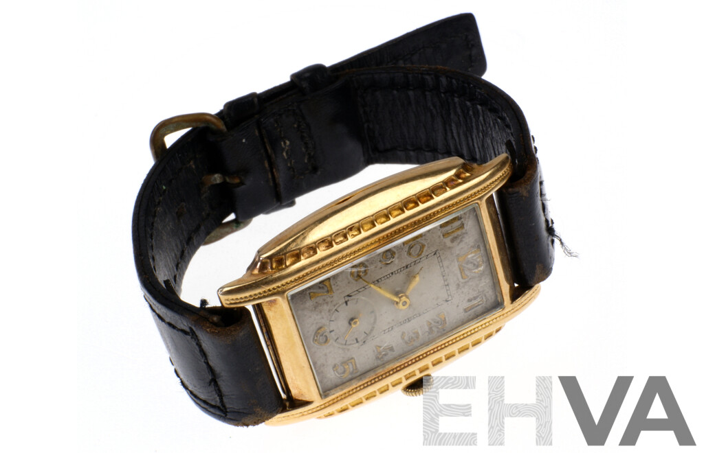 14ct Liema Vintage Swiss Wrist Watch 5/520, 40mm Casing, Hallmarked 14k .585