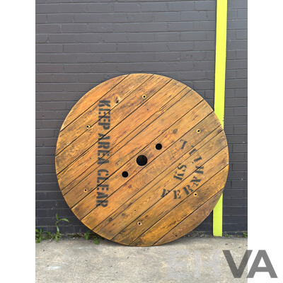 Large Timber Cable Reel End