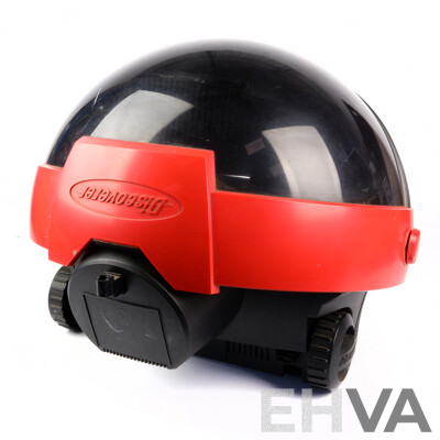 Vintage Philips Helmet Form Discoverer Television with Remote Control and Power Cord