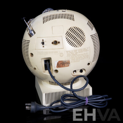 Retro JVC Videosphere Helmet Form Television with Power Cord