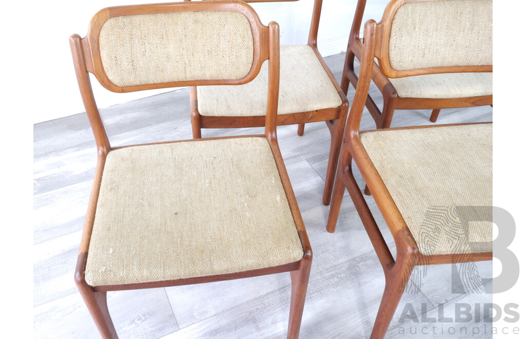 Four Retro 'D-Scan' Dining Chairs by Johannes Anderson