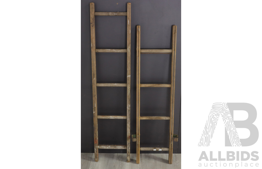 Pair of Repurposed Ladders/Pot Racks