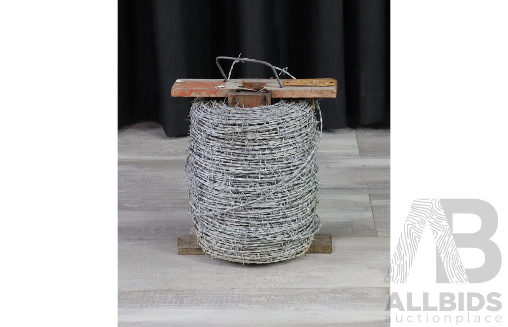 Length of Barbed Wire on Spool