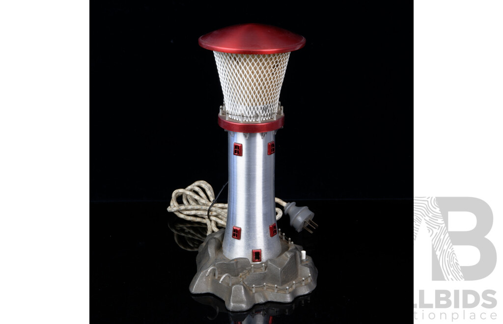 Wonderful Retro Anodized Aluminum Lighthouse Form Night Light