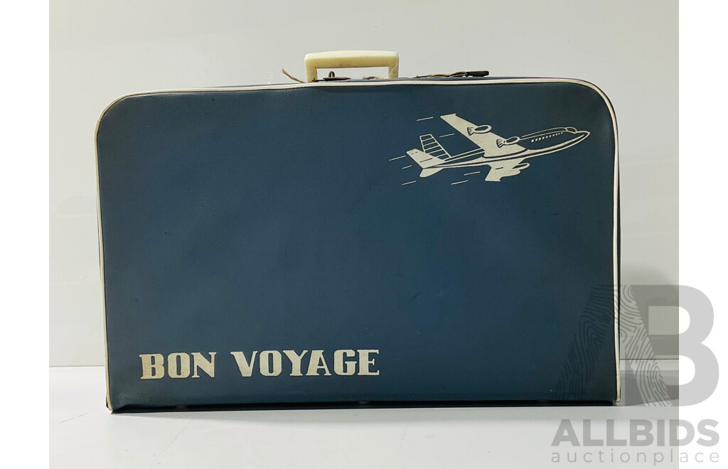 Retro Bon Voyage Vinyl Suitcase