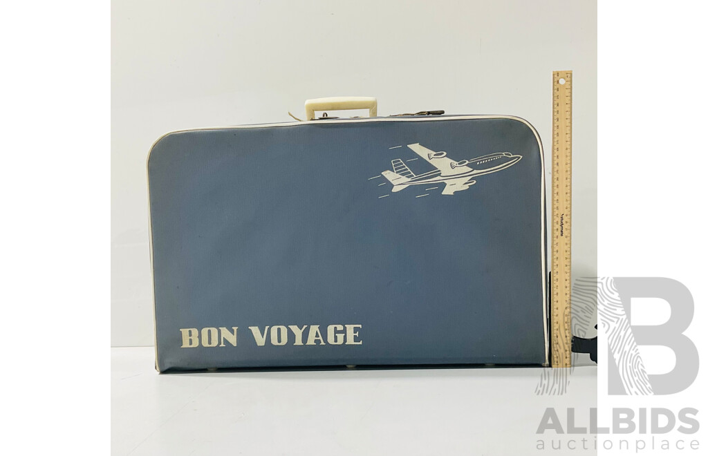 Retro Bon Voyage Vinyl Suitcase