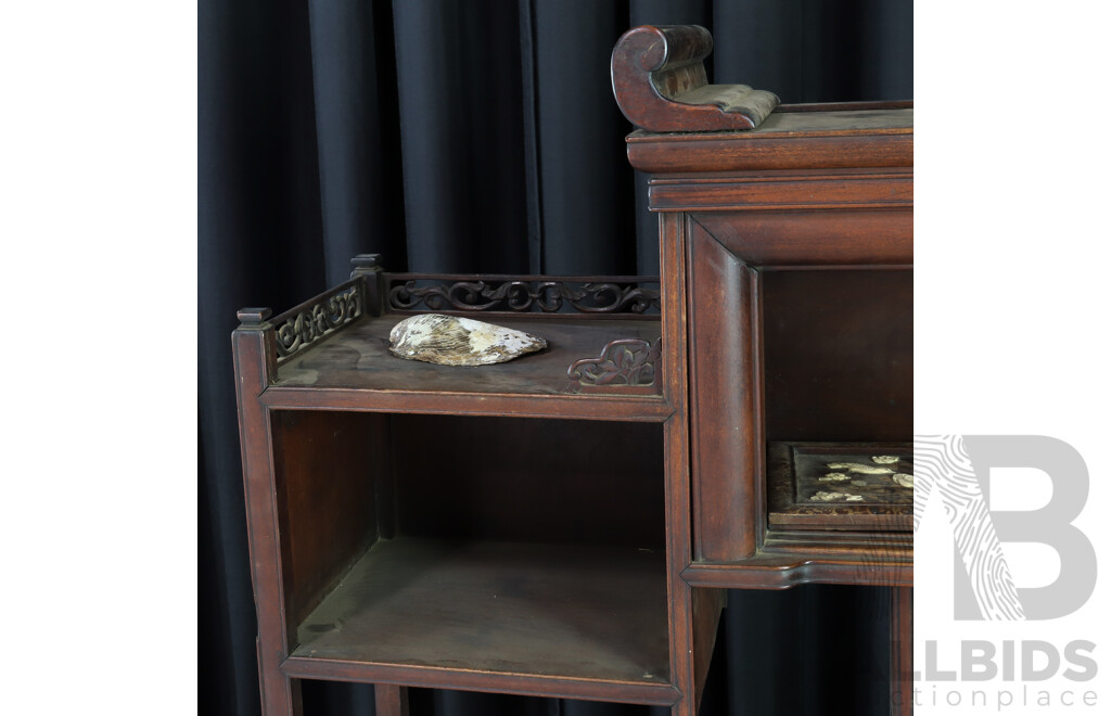 Vintage Chine Inlay Parlour Cabinet