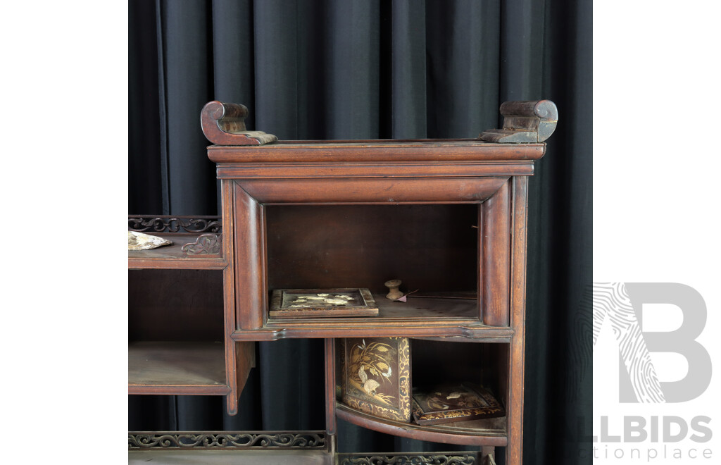 Vintage Chine Inlay Parlour Cabinet