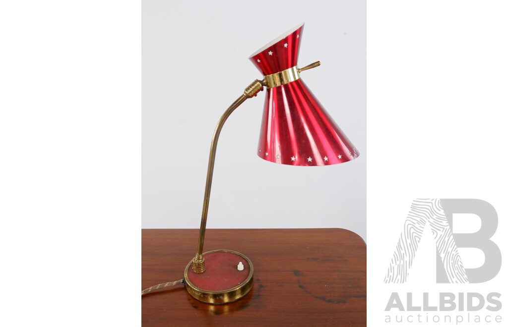 Vintage Anodized Desk Lamp