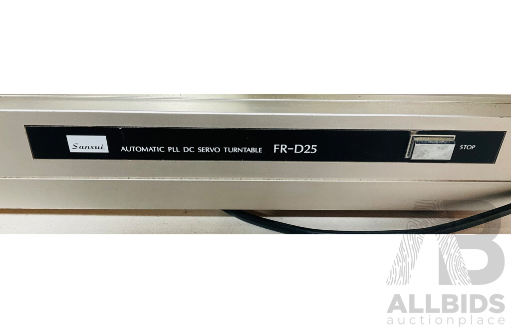 Vintage Sansui Automatic PLL DC Servo Turntable FR-D25 Record Player