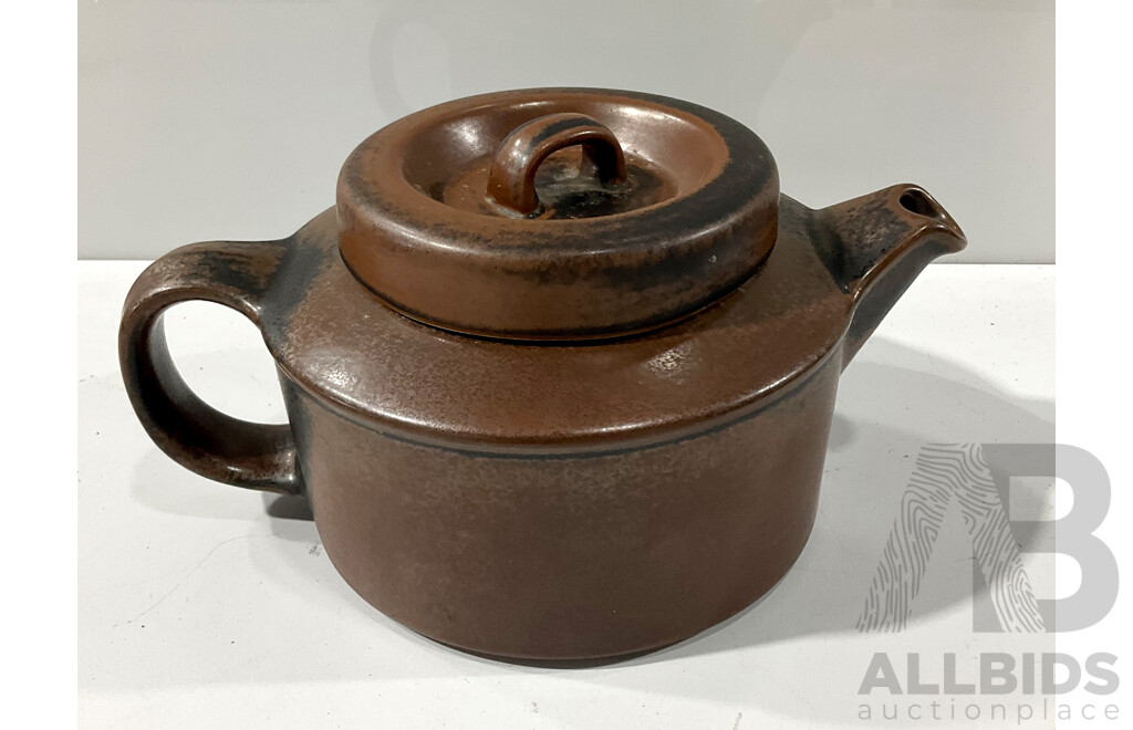 Vintage Arabia Finland Ruska Teapot with Strainer