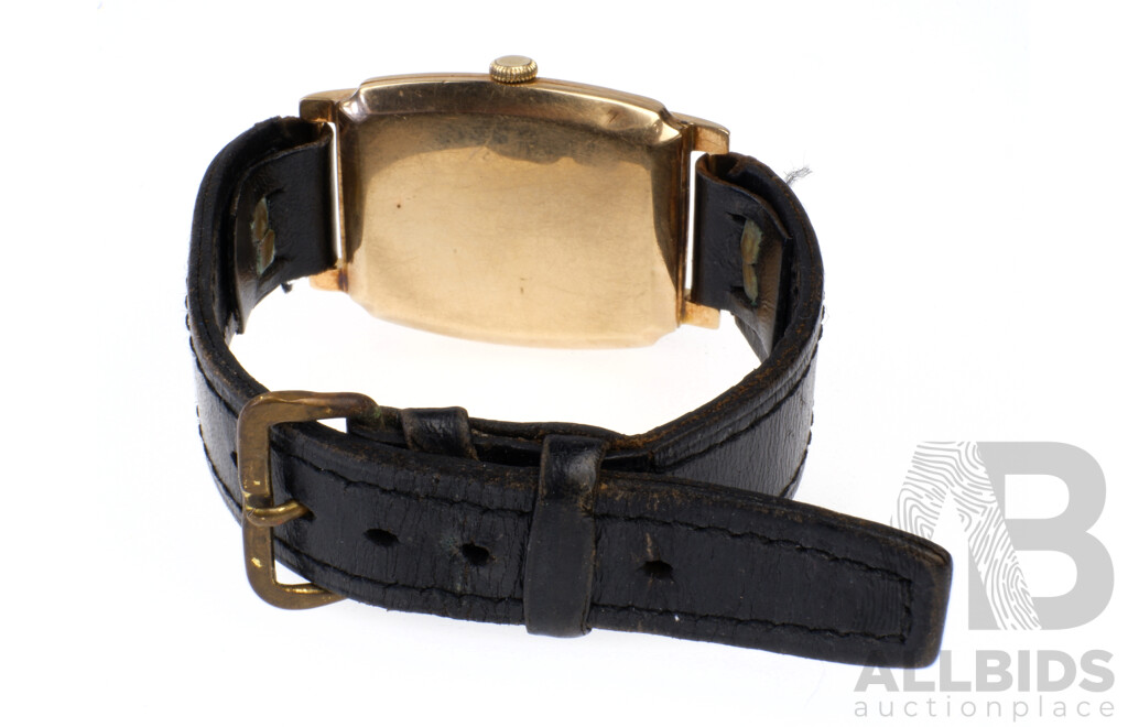 14ct Liema Vintage Swiss Wrist Watch 5/520, 40mm Casing, Hallmarked 14k .585