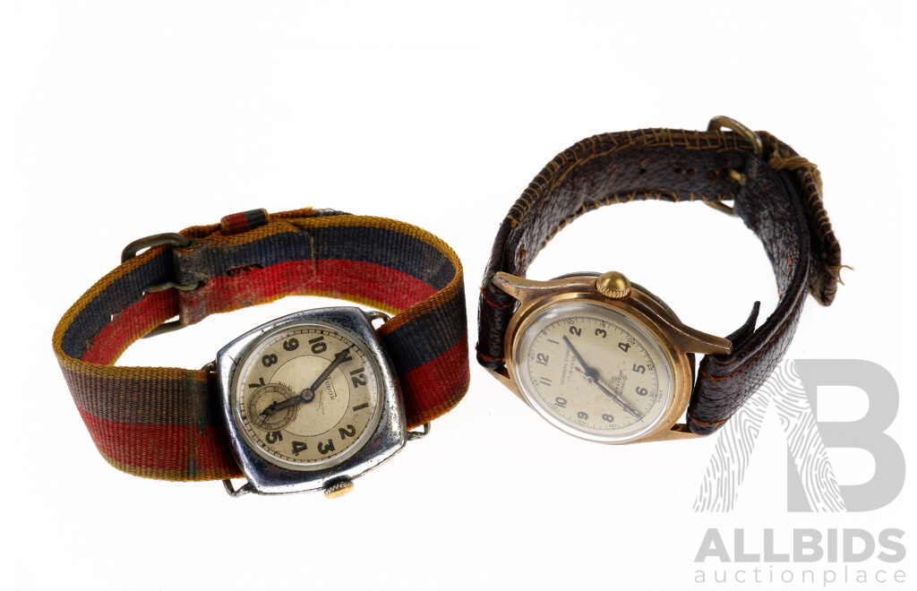 Rare Vintage Saunders Sydney 40mm Wrist Watch & Vintage Tudor Wrist Watch