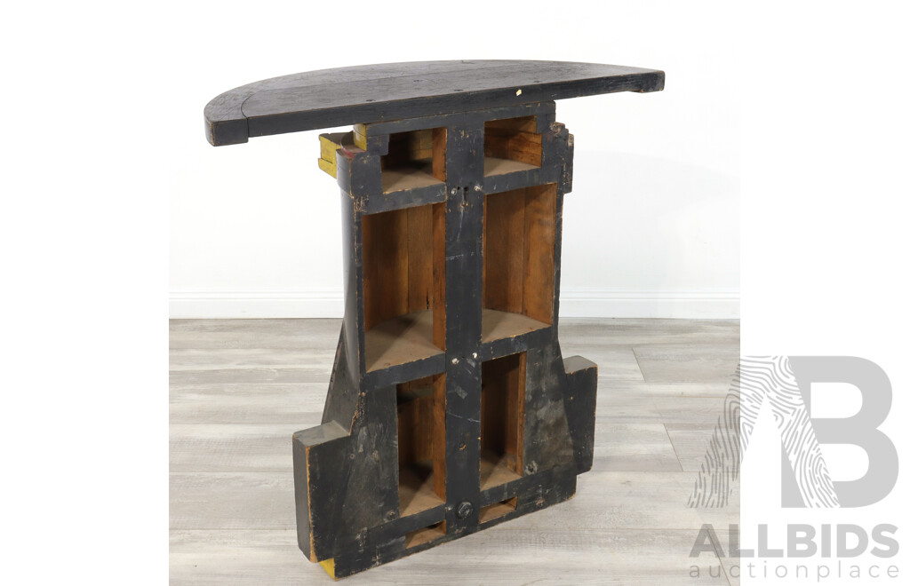 Painted Vintage Industrial Mould Hall Table