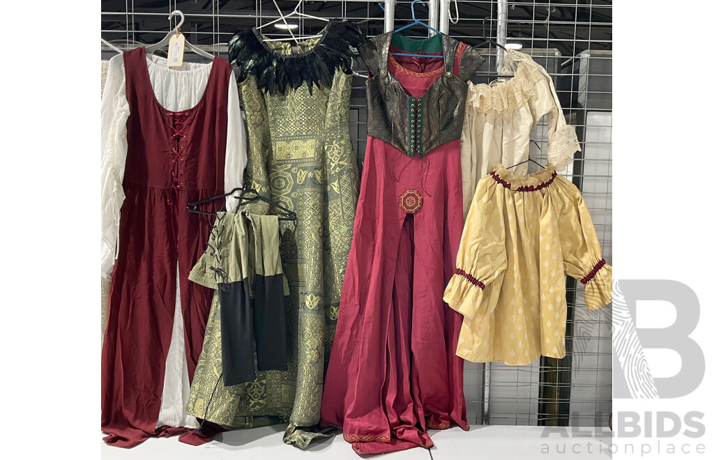 Collection of Womens Renassiance Renactment Costumes