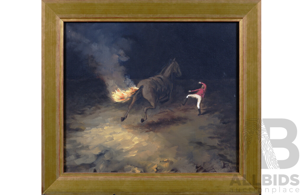 Angus Wood (Contemporary, Australian), Horse, Oil on Canvas