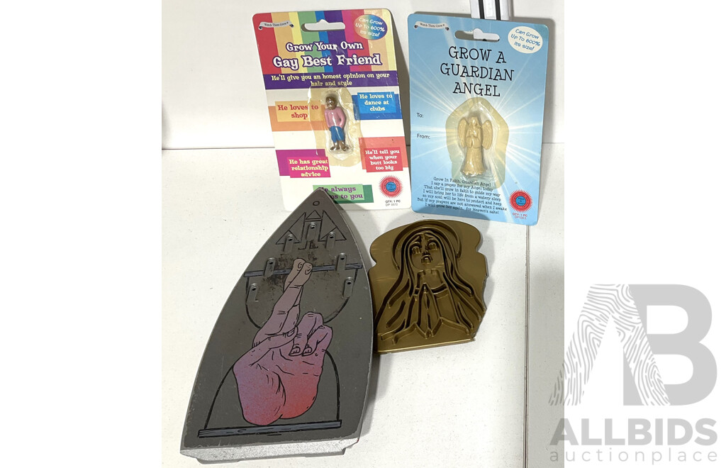 Grow Your Own Novelty Toys, Mary Magdalene Toast Stamp & 'Never Forget' Artwork