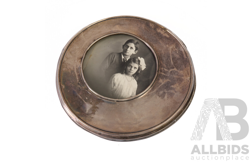 Antique Photograph Frame with Sterling Silver Surround, Birmingham 1916,