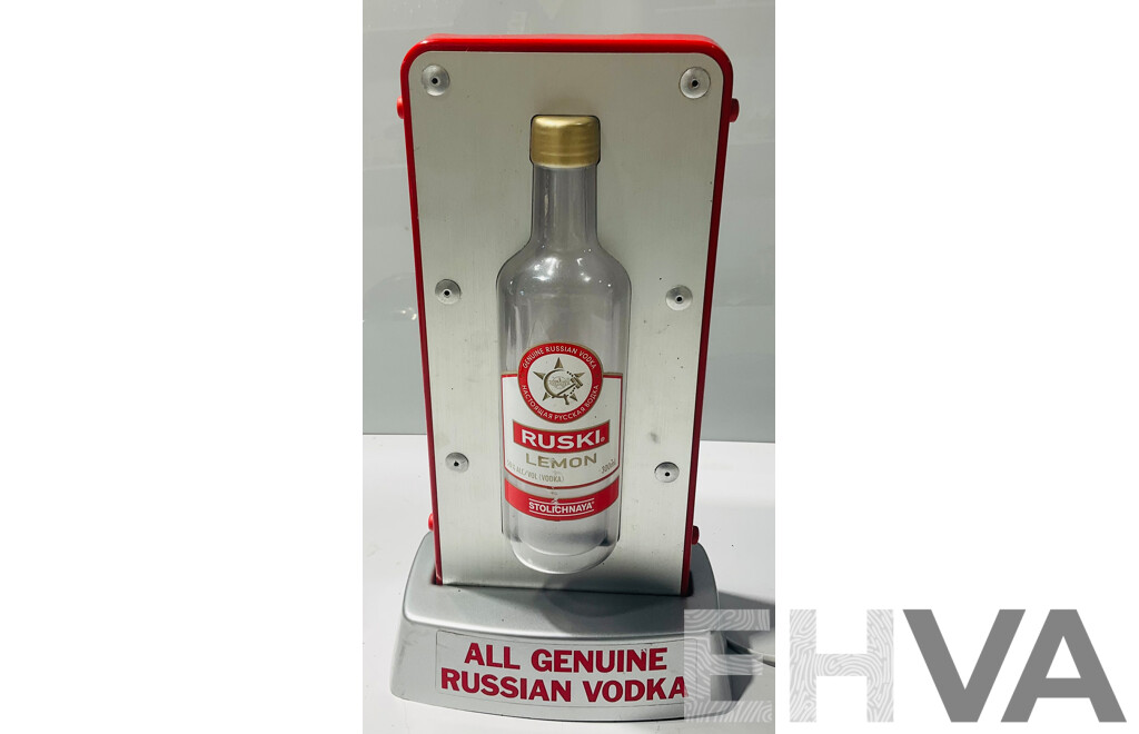 Vintage Ruski Lemon Electric Bar Display