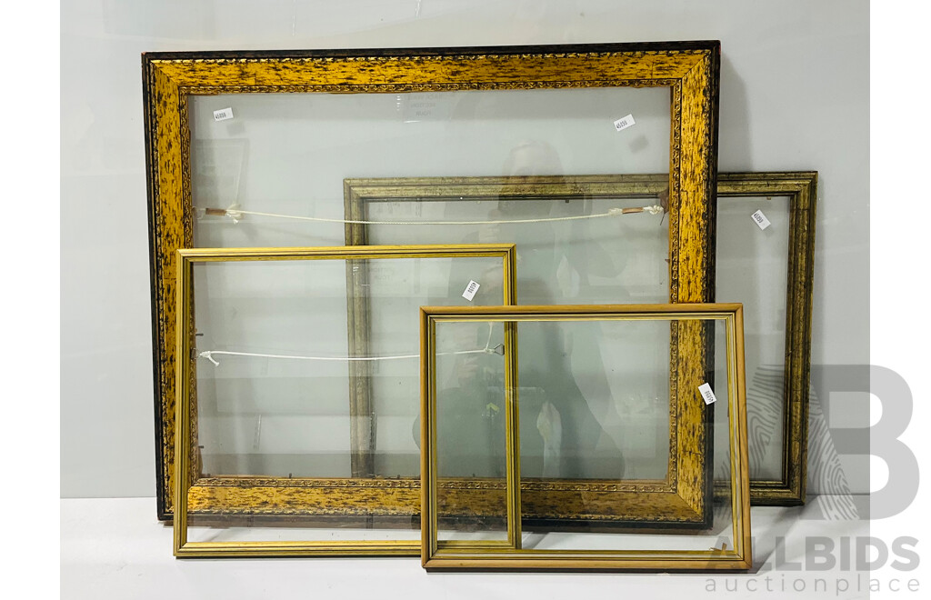 Collection of Four Glass Picture Frames