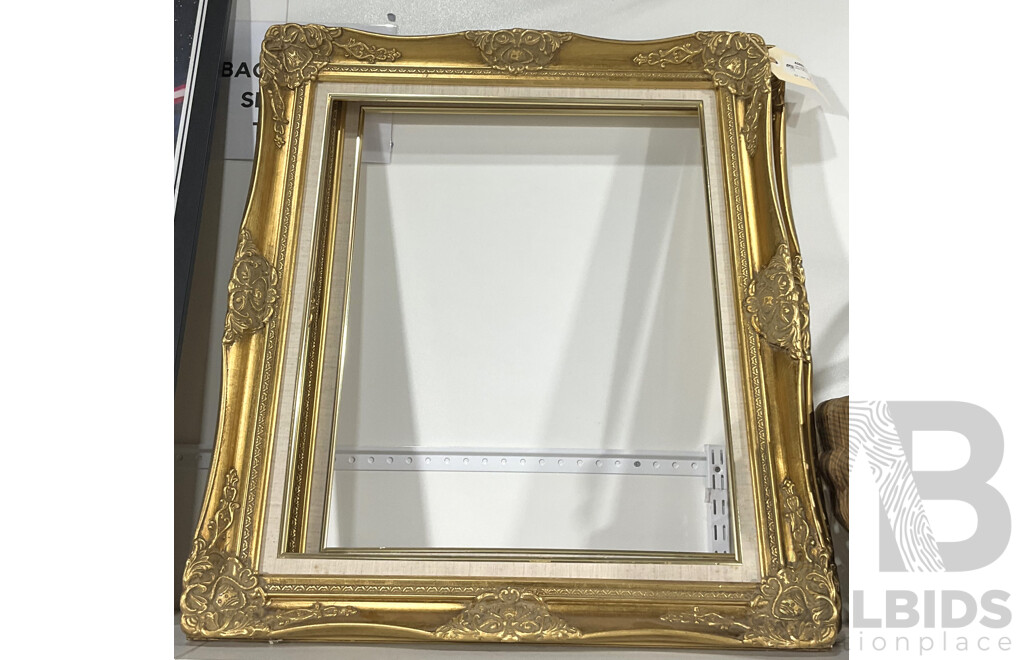 Two Ornate Gold Painted Picture Frames (2)